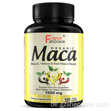 MACA Extract Supplement Assists mit Spannungs -Maca -Kapseln